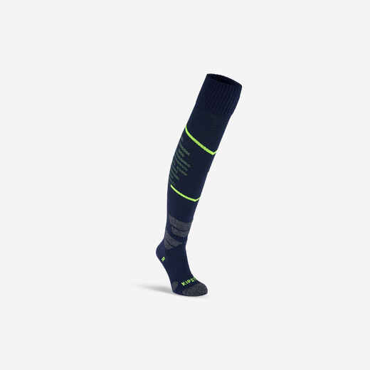 
      Kids' High Football Socks CLR - Blue/Neon Yellow
  