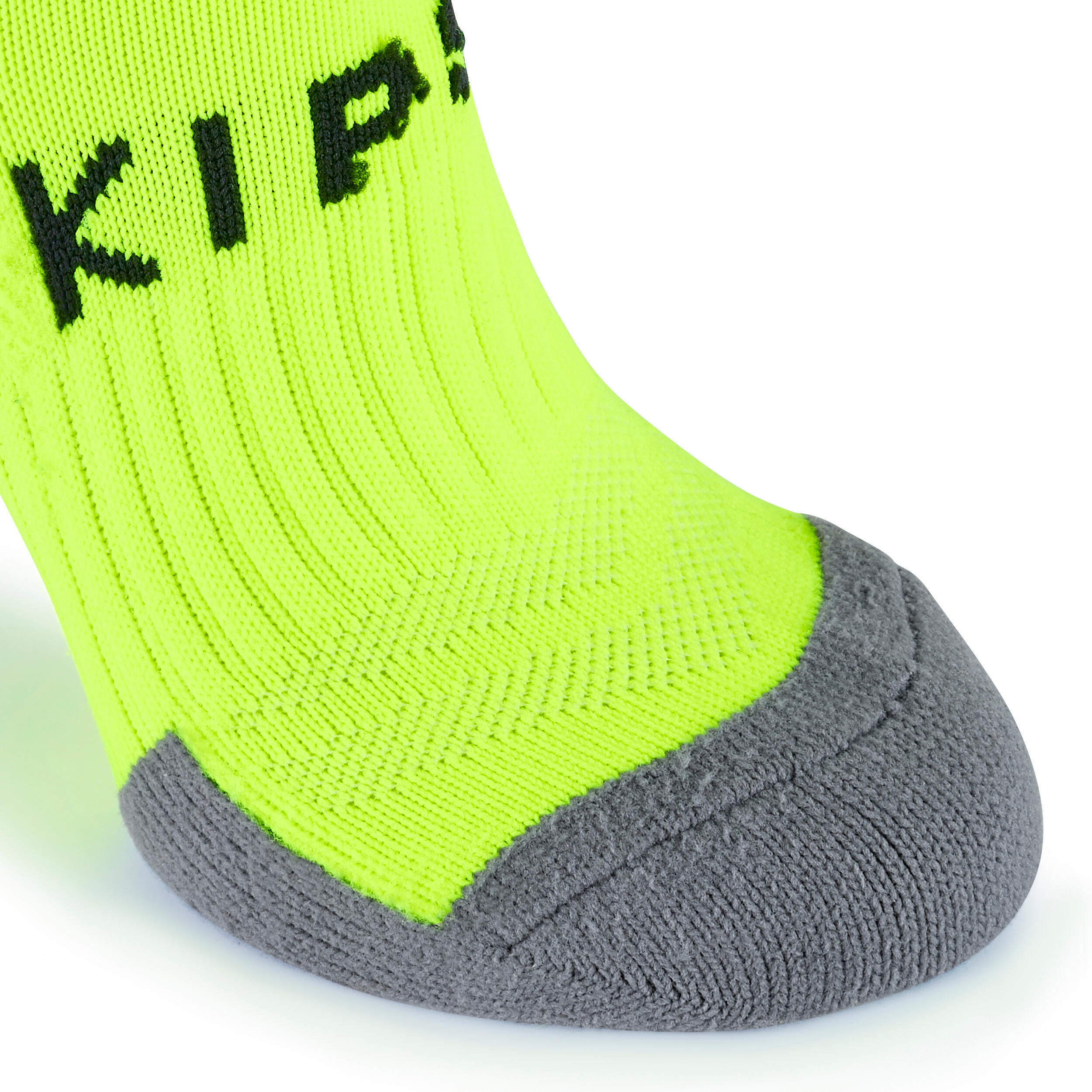 Kids' breathable football socks, lemon 4/5