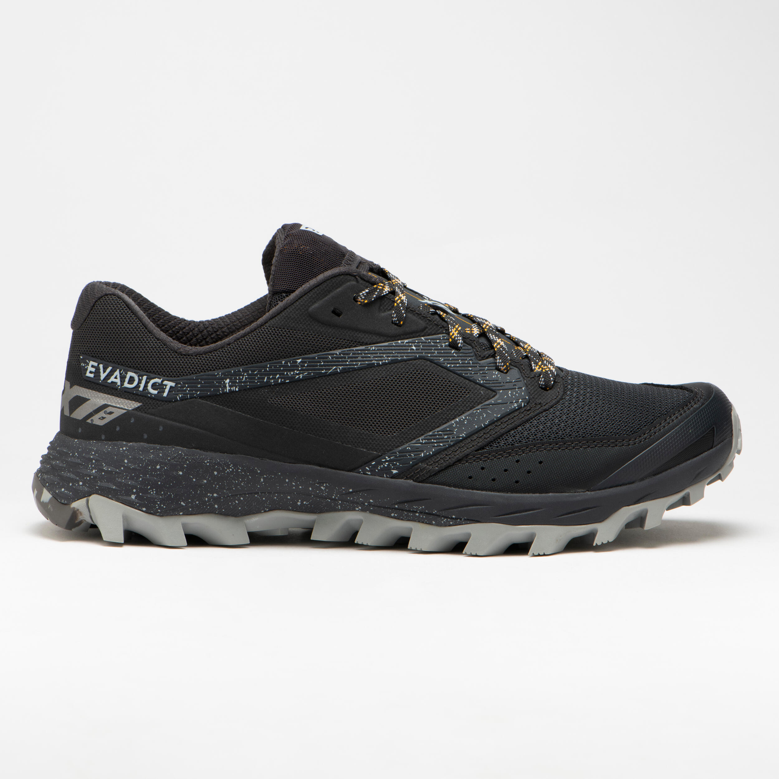 XT8 men's trail running shoes black and grey 3/12