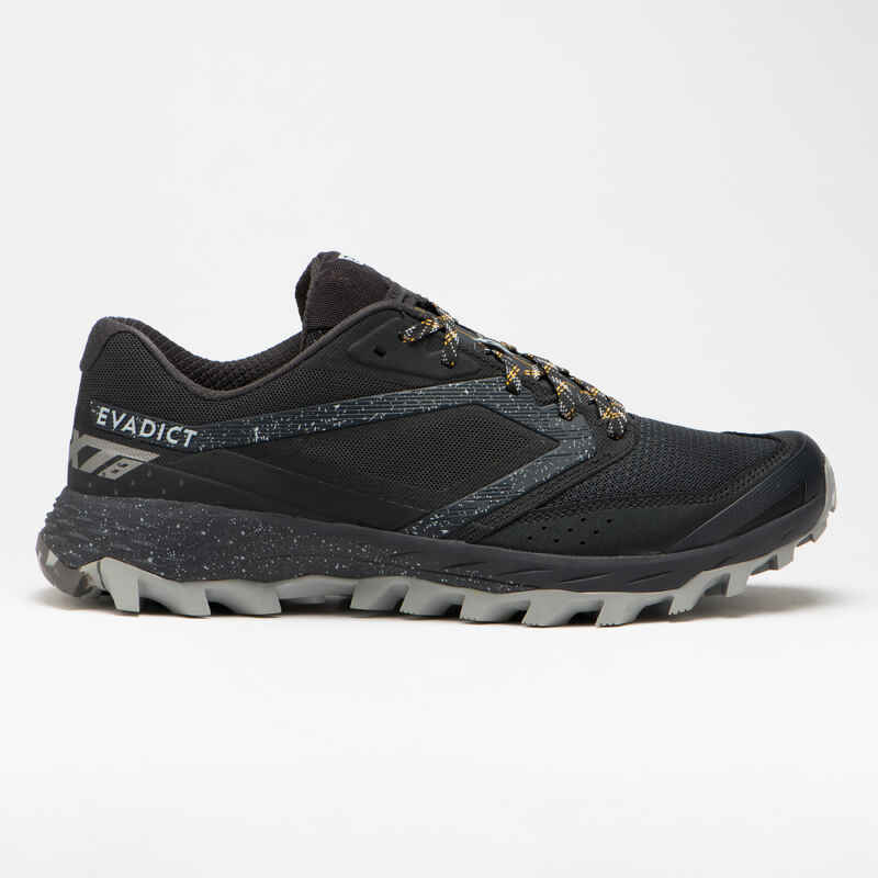 Zapatillas trail running Hombre XT8 negro y gris