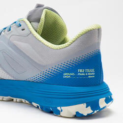 CHAUSSURES TRAIL RUNNING POUR HOMME TR2 GRIS BLEU