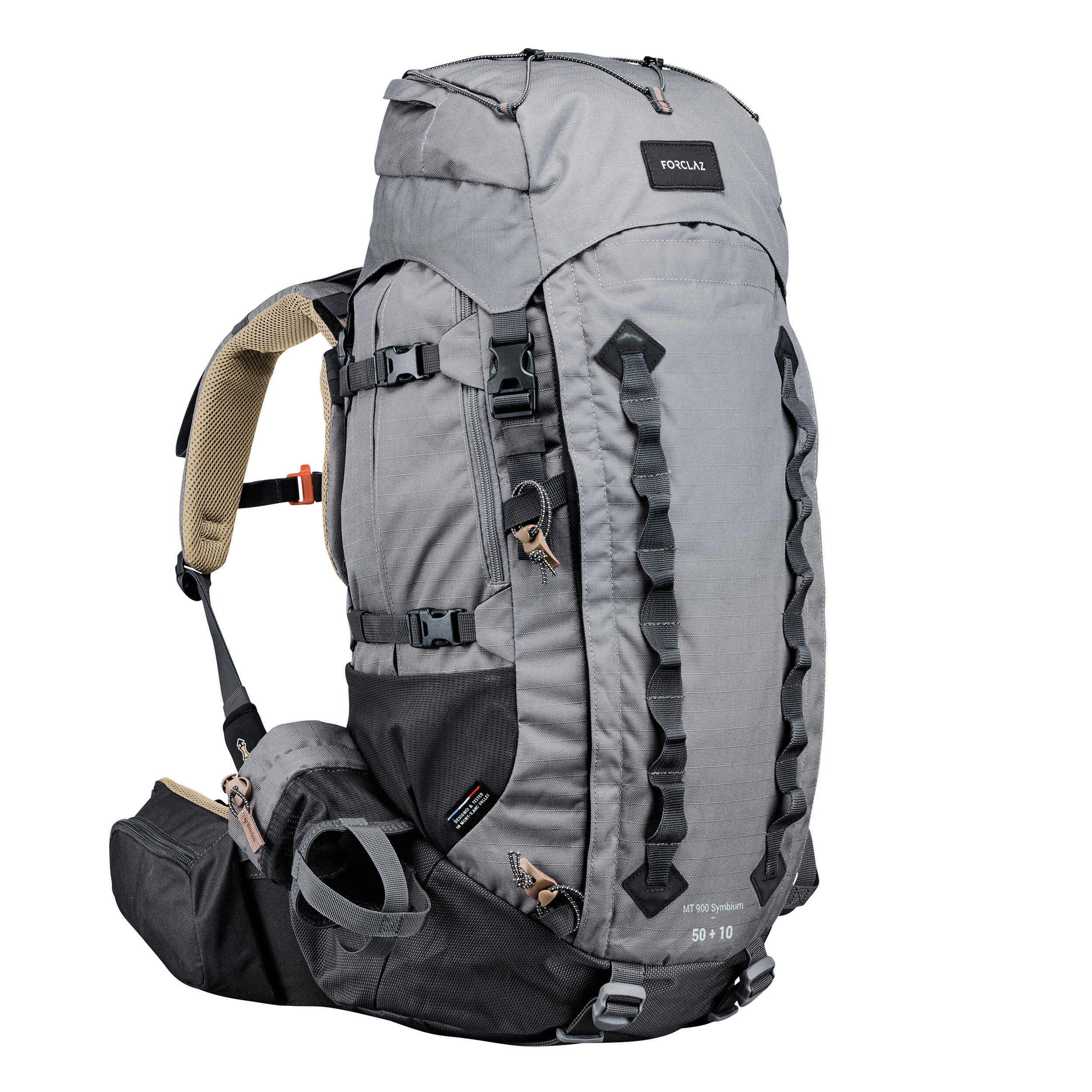 Mochila de montaña y trekking 50+10L con funda impermeable Forclaz Symbium  FORCLAZ | Decathlon