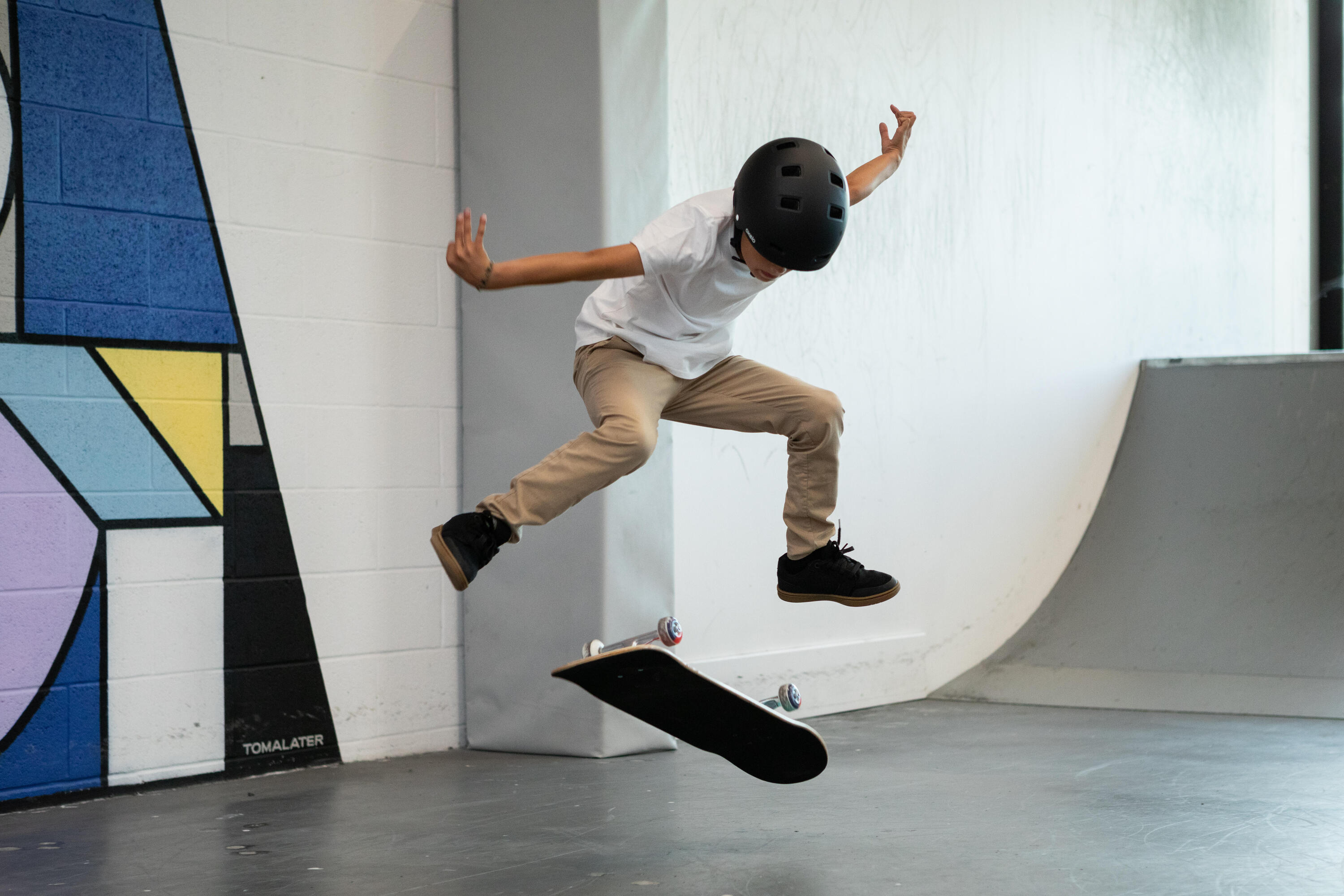 Planche de skate enfant 8 - 12 ans cp500 mid flag taille 7.5" 19/19