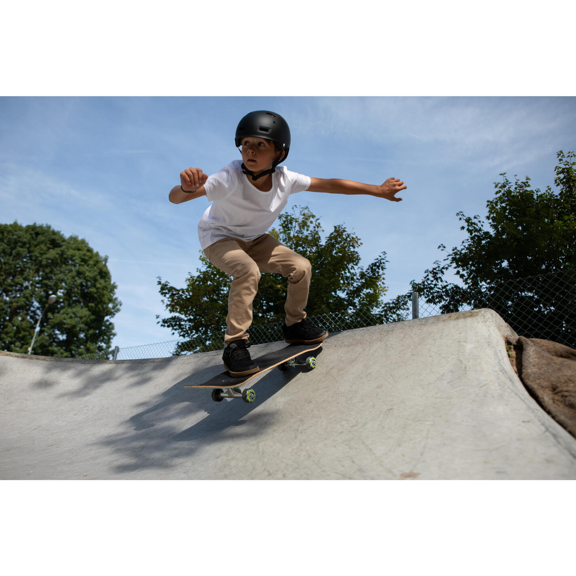 SKATEBOARD PER BAMBINI DA 8 A 12 ANNI CP100 MID COSMIC MISURA 7,6