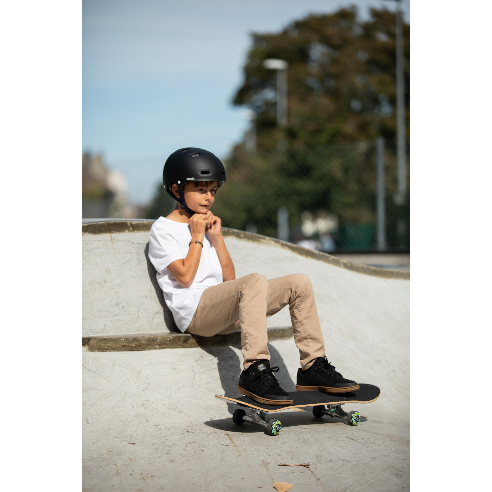 SKATEBOARD PER BAMBINI DA 8 A 12 ANNI CP100 MID COSMIC MISURA 7,6