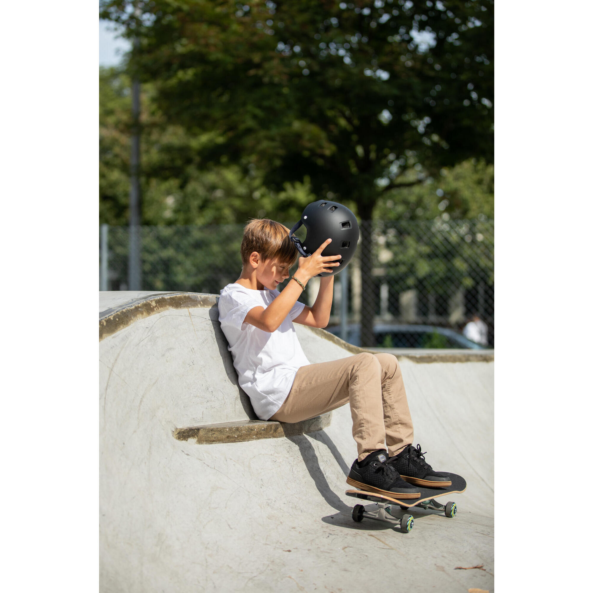 SKATEBOARD PER BAMBINI DA 8 A 12 ANNI CP100 MID COSMIC MISURA 7,6