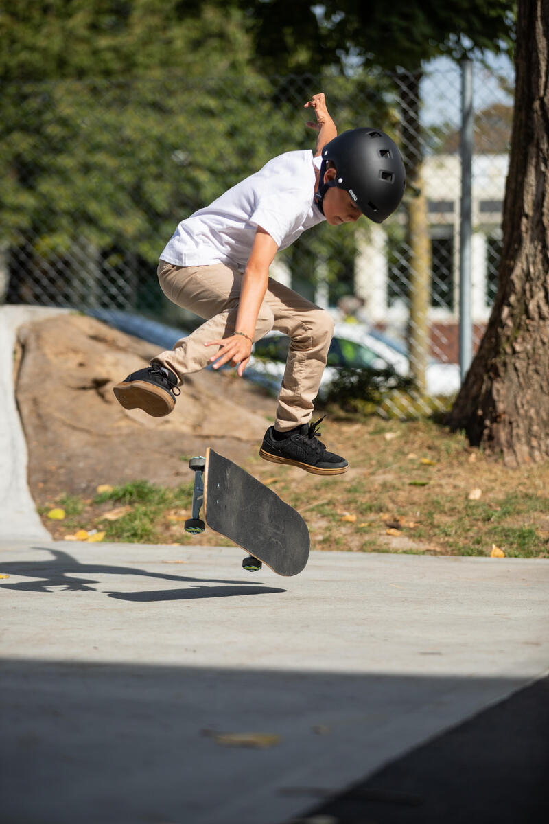 PLANCHE DE SKATE ENFANT 8 - 12 ANS CP100 MID COSMIC TAILLE 7.6