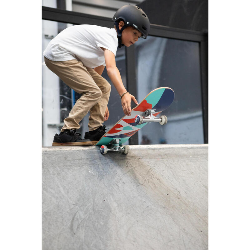 Dětská skateboardová deska 8–12 let CP100 MID Geometric, velikost 7,6" 