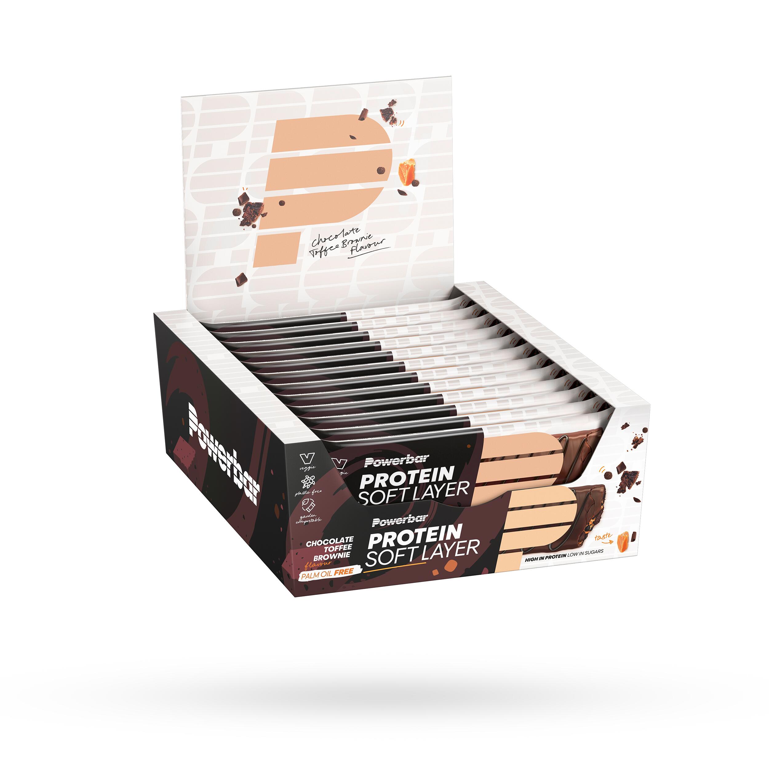 POWERBAR Protein Bar Soft Layer x 12 - Chocolate Toffee Brownie