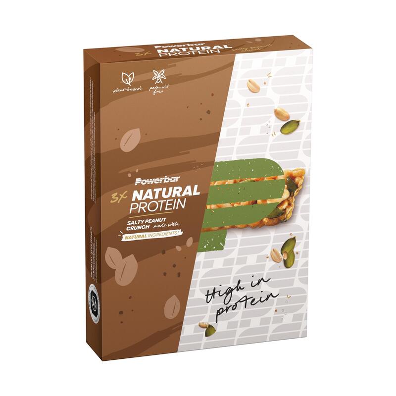 Proteinriegel Eiweissriegel Natural Erdnuss Crunch 3 × 40 g