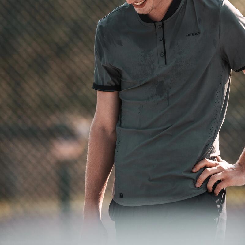 Koszulka do tenisa z krótkim rękawem męska Artengo DRY+