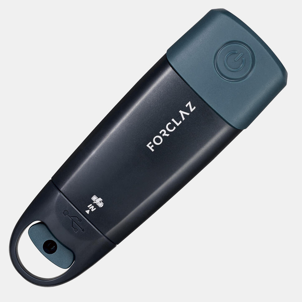 Rechargeable torch 150 lumens Dynamo 500 V2 FORCLAZ Decathlon