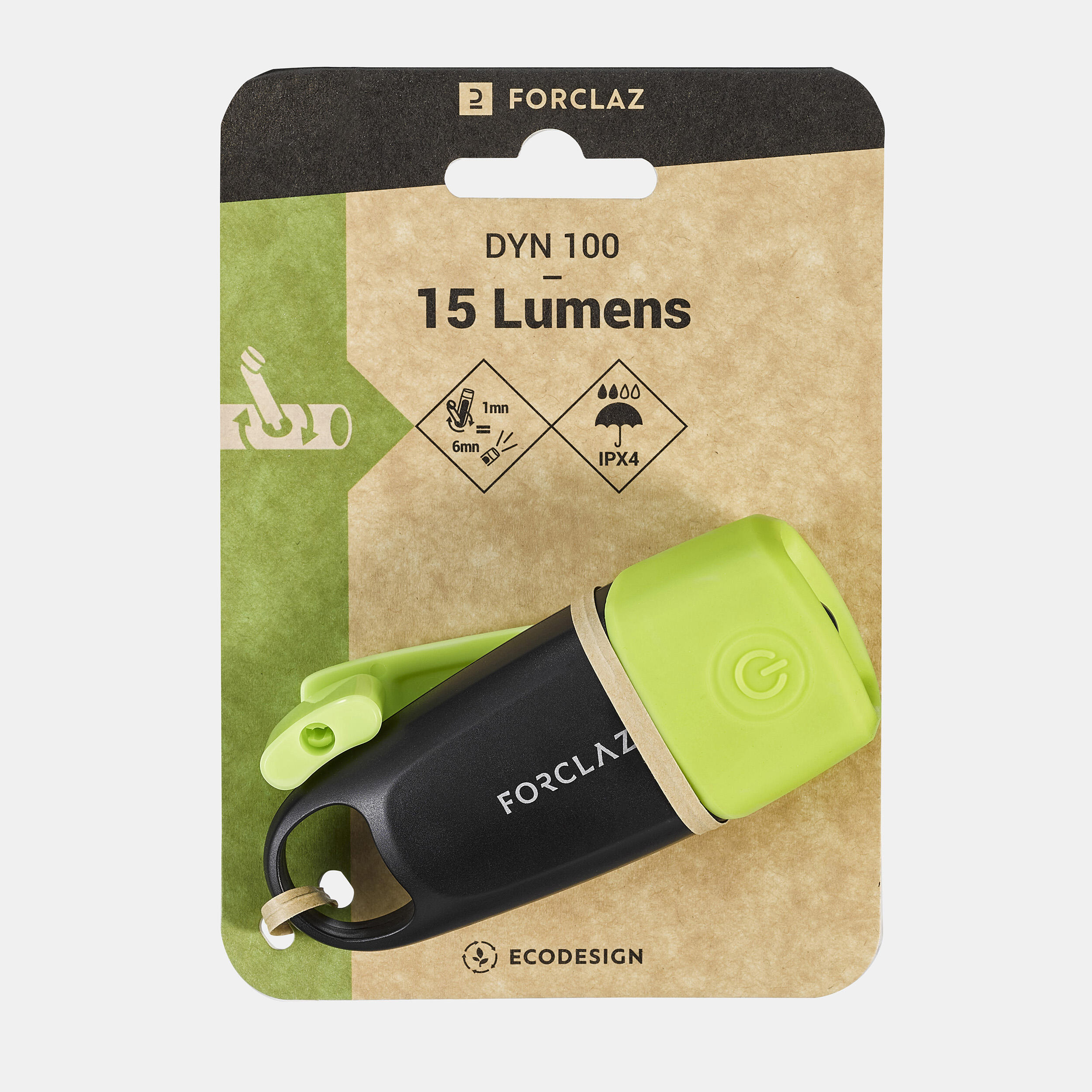Linterna de Montaña foco 15 lúmenes Forclaz DYNAMO 100 V2 7/8