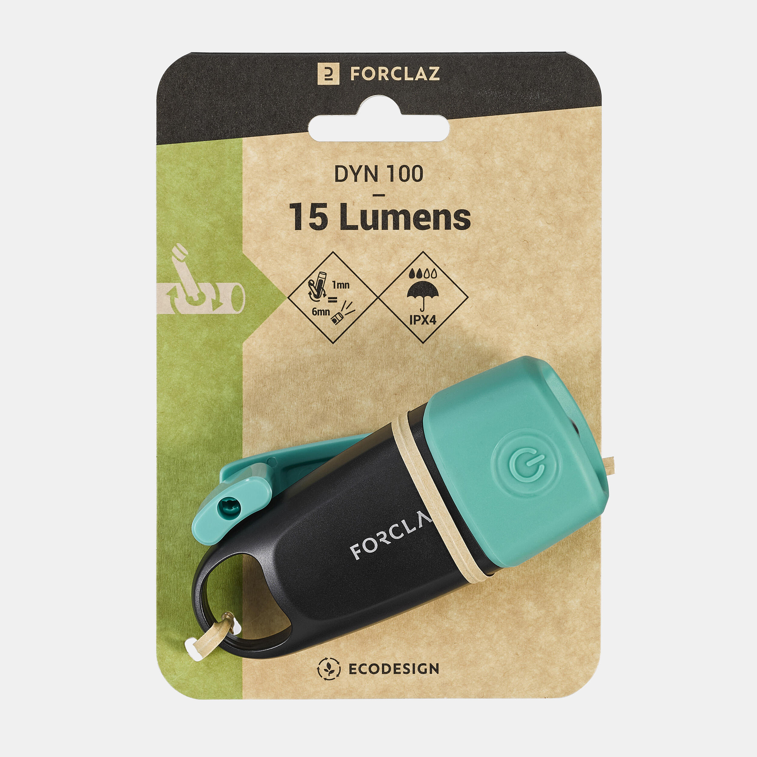 Lampe torche Dynamo 100 V2 15 lm - FORCLAZ