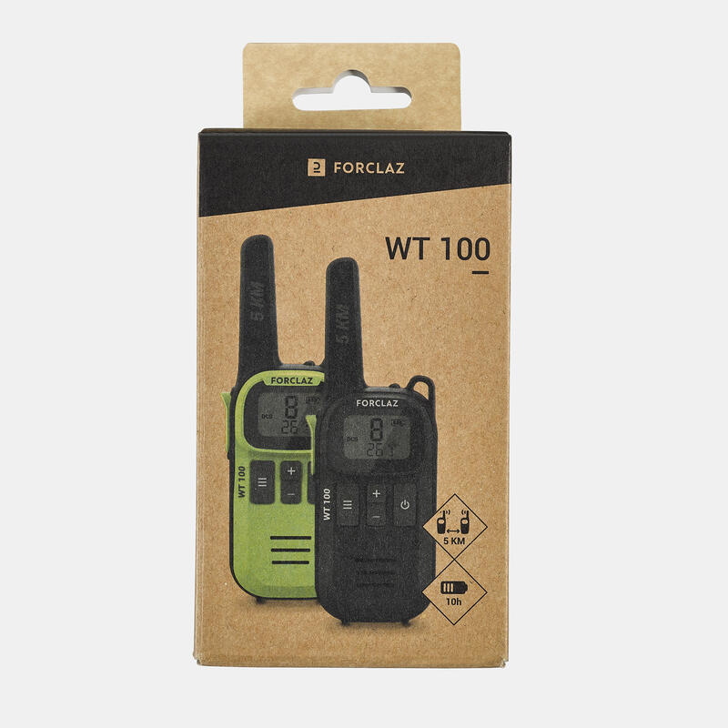 Par walkie-talkies recargables USB - 5 km - WT100