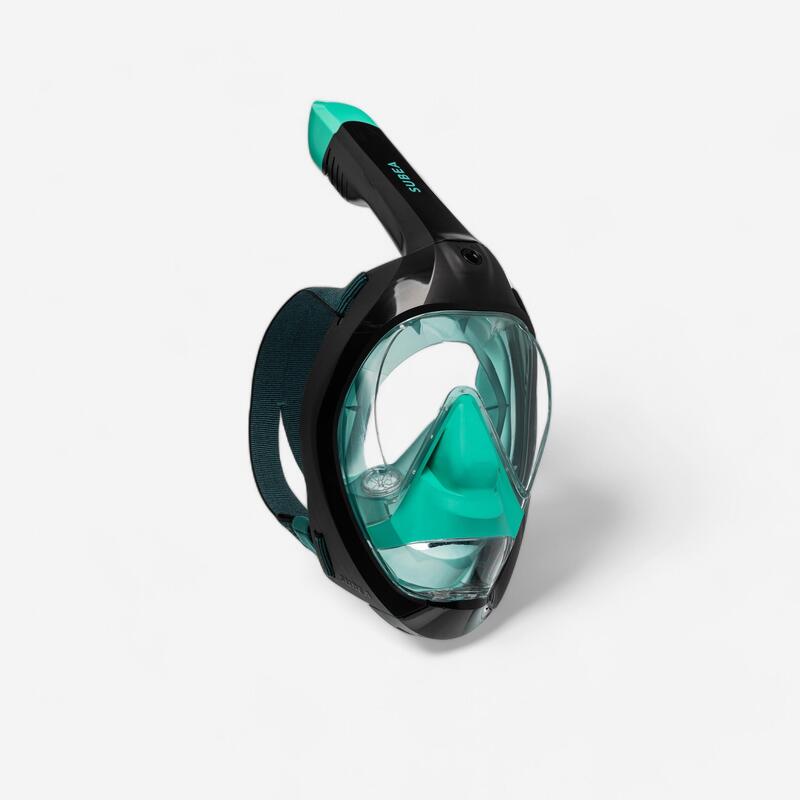 Mască snorkeling scufundări Easybreath 900 Negru