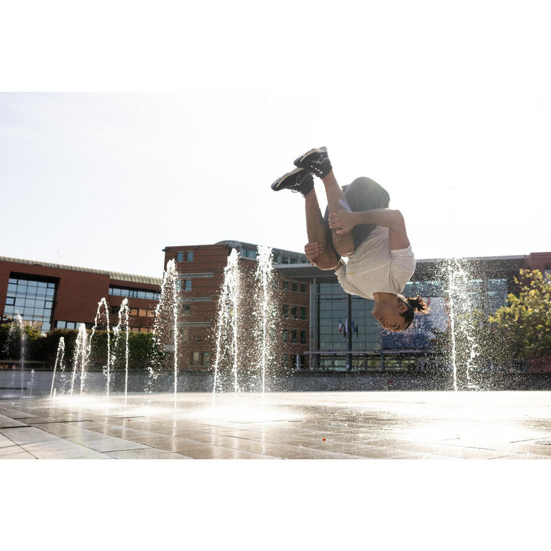 Short de sport et Parkour homme gris chiné foncé