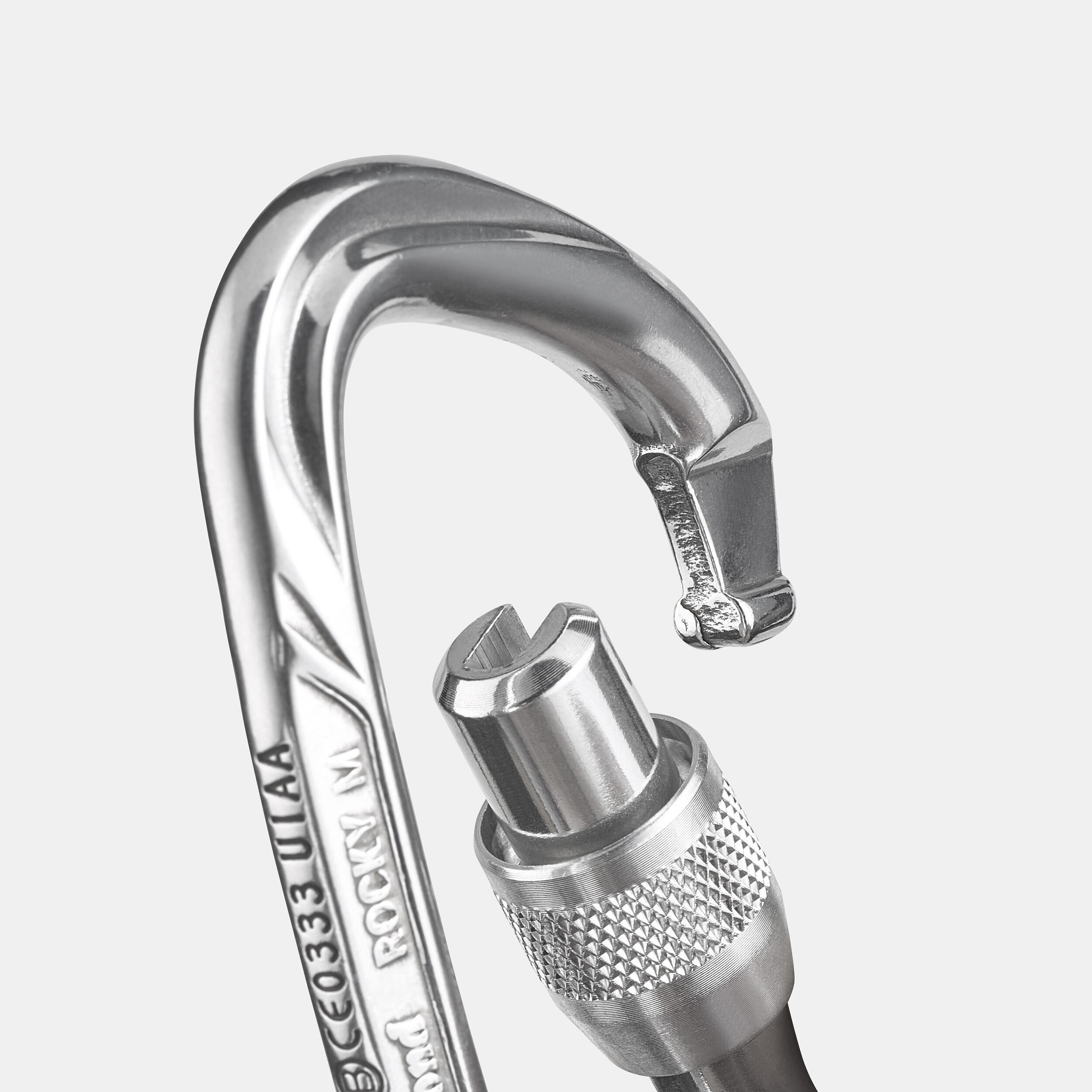 Climbing Screwgate Carabiner - Rocky M Polish - SIMOND
