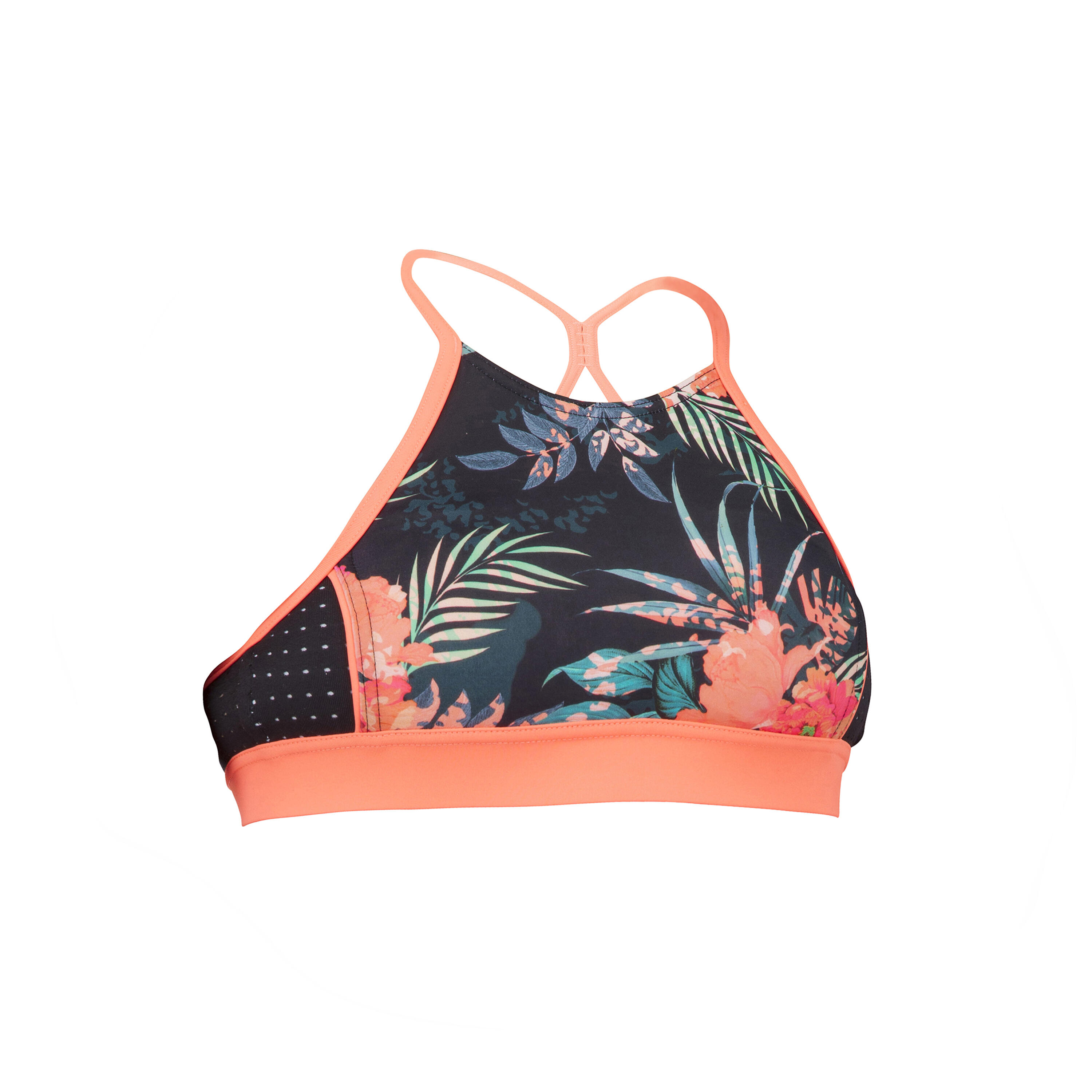 Meisjes bikini top Baha 900 high neck OLAIAN Decathlon.nl