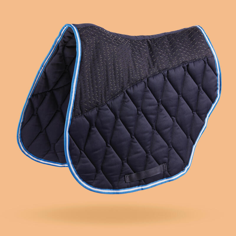 Zadeldek voor paard en pony anatomisch 500 marineblauw