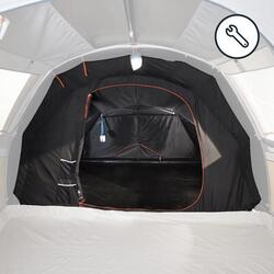 Substituição do quarto de uma tenda de estrutura rígida.