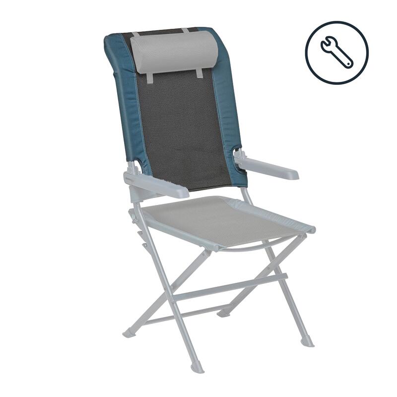 Silla de camping con calefacción, respaldo y asiento, 3 niveles de calor,  silla plegable con calefacción con soporte para tazas, bolsillos ricos