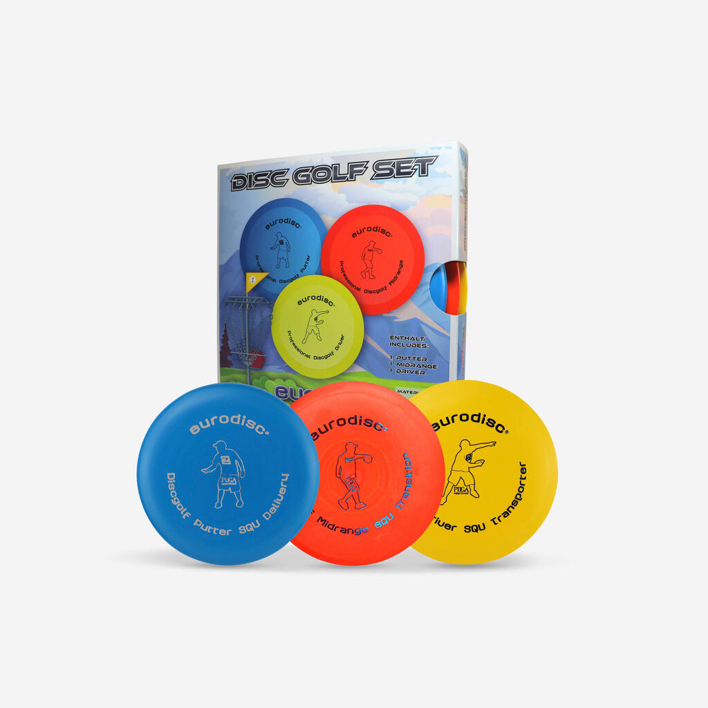 Súprava diskov DISCGOLF EURODISC