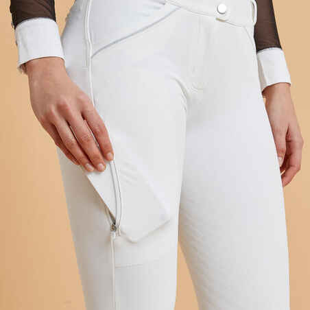 Women's Horse Riding Competition Jodhpurs Classic 900 - White