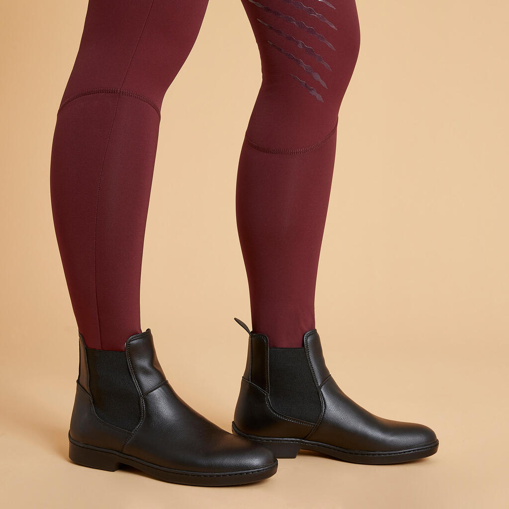 PANTALONE ZA JAHANJE 900 ŽENSKE KLASIČNE - BORDO