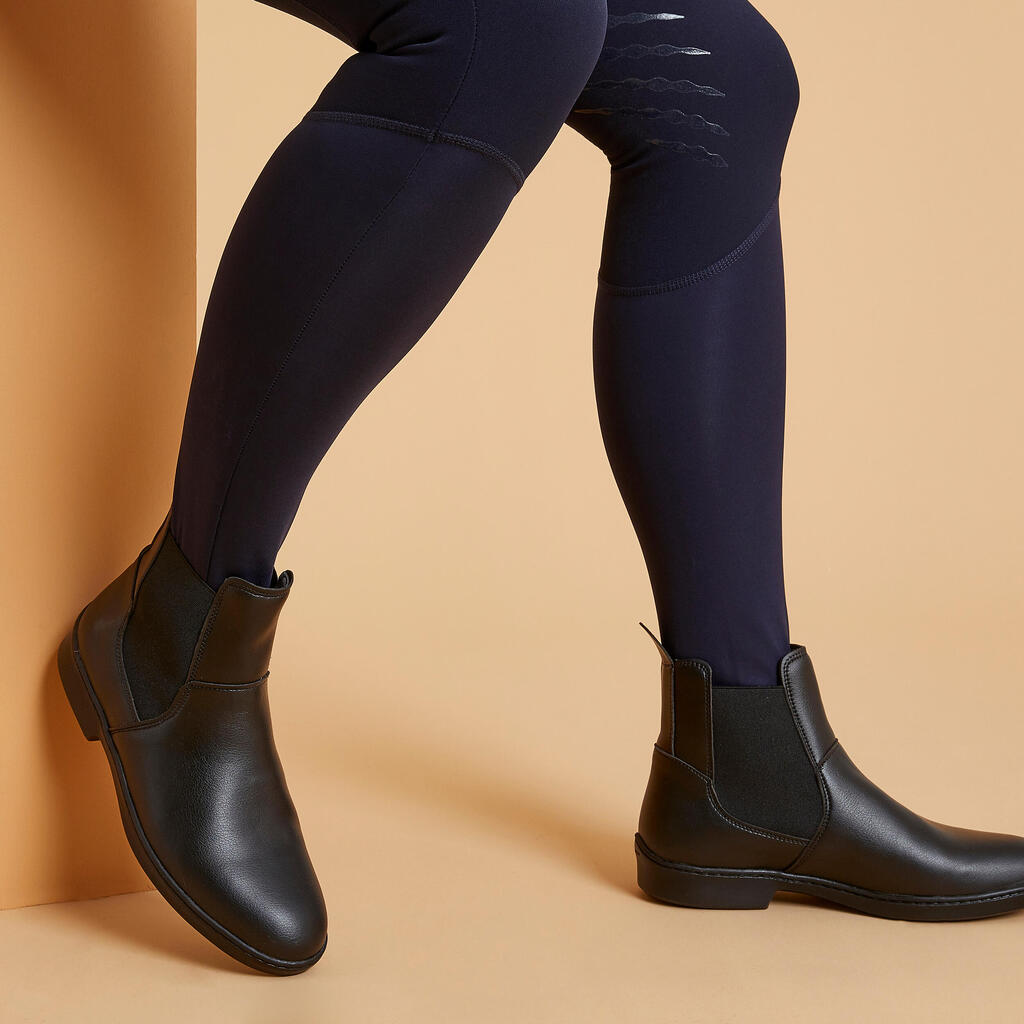PANTALONE ZA JAHANJE 900 ŽENSKE KLASIČNE - BORDO