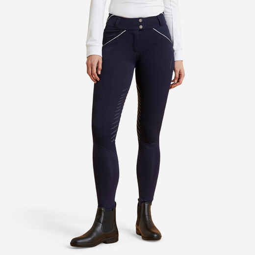 
      Women's Horse Riding Jodhpurs Classic Grip 900 - Navy
  