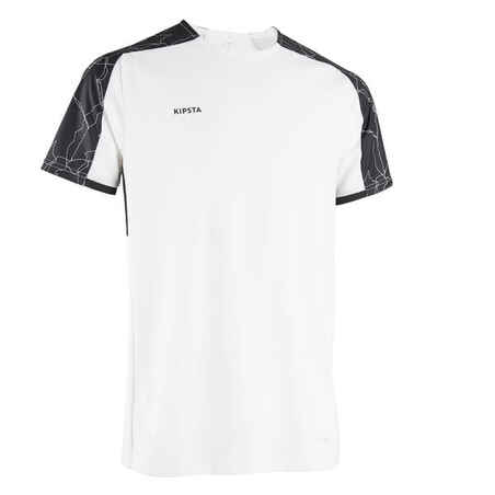 Playera de fútbol de manga corta en blanco y negro Viralto Solo