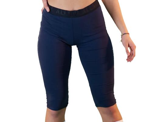 Women's Cotton Volleyball Leggings - Blue