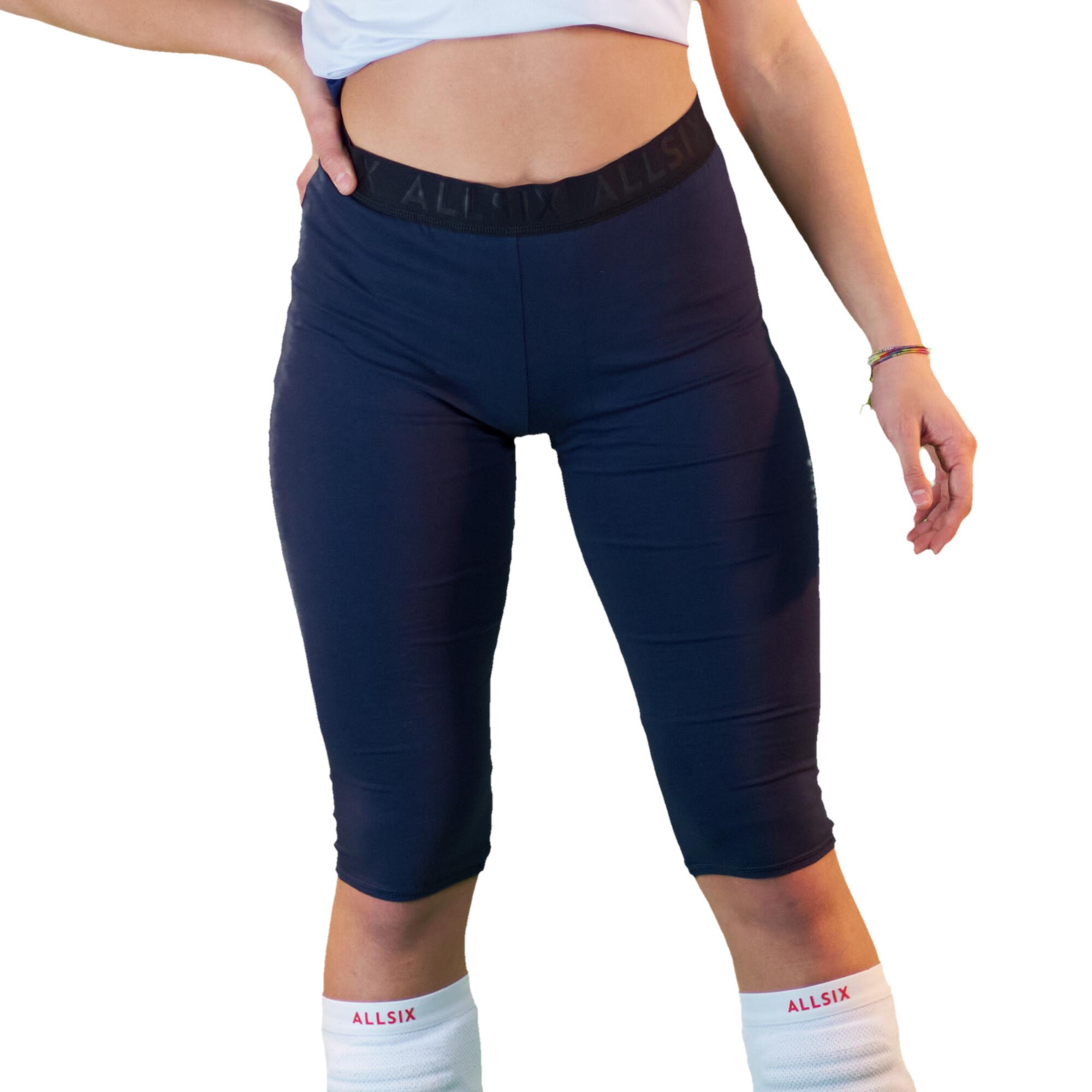 Cotton Volleyball Leggings - Blue 