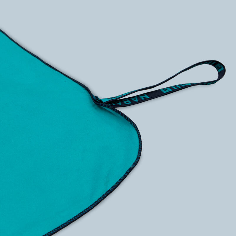 Ručník z mikrovlákna velikost XL 110 × 175 cm oboustranný modro-zelený
