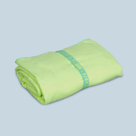 Serviette Microfibre Jaune Ultra Légère Taille XL 110 x 175 cm