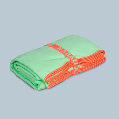 Serviette De Bain Microfibre Vert Fluo Taille L 80 x 130 cm