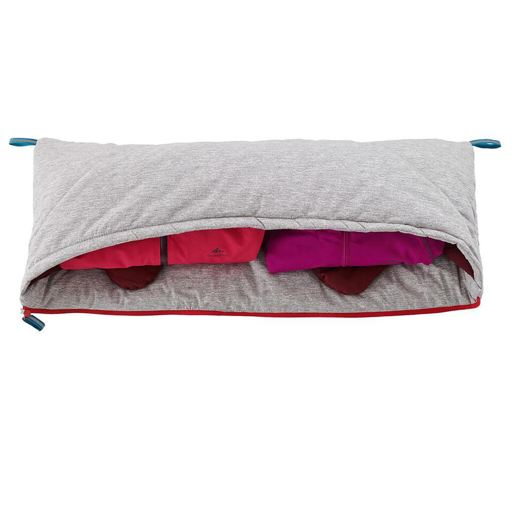 Schlafsack Camping Arpenaz 0°C Baumwolle rot