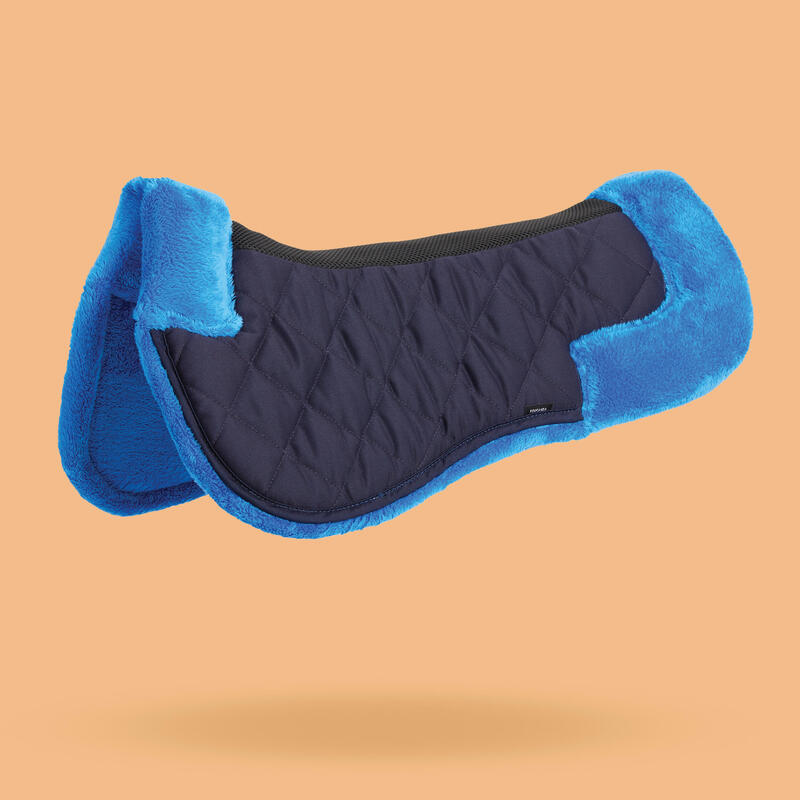 Amortisseur équitation mouton synthétique Cheval et Poney - 500 noir