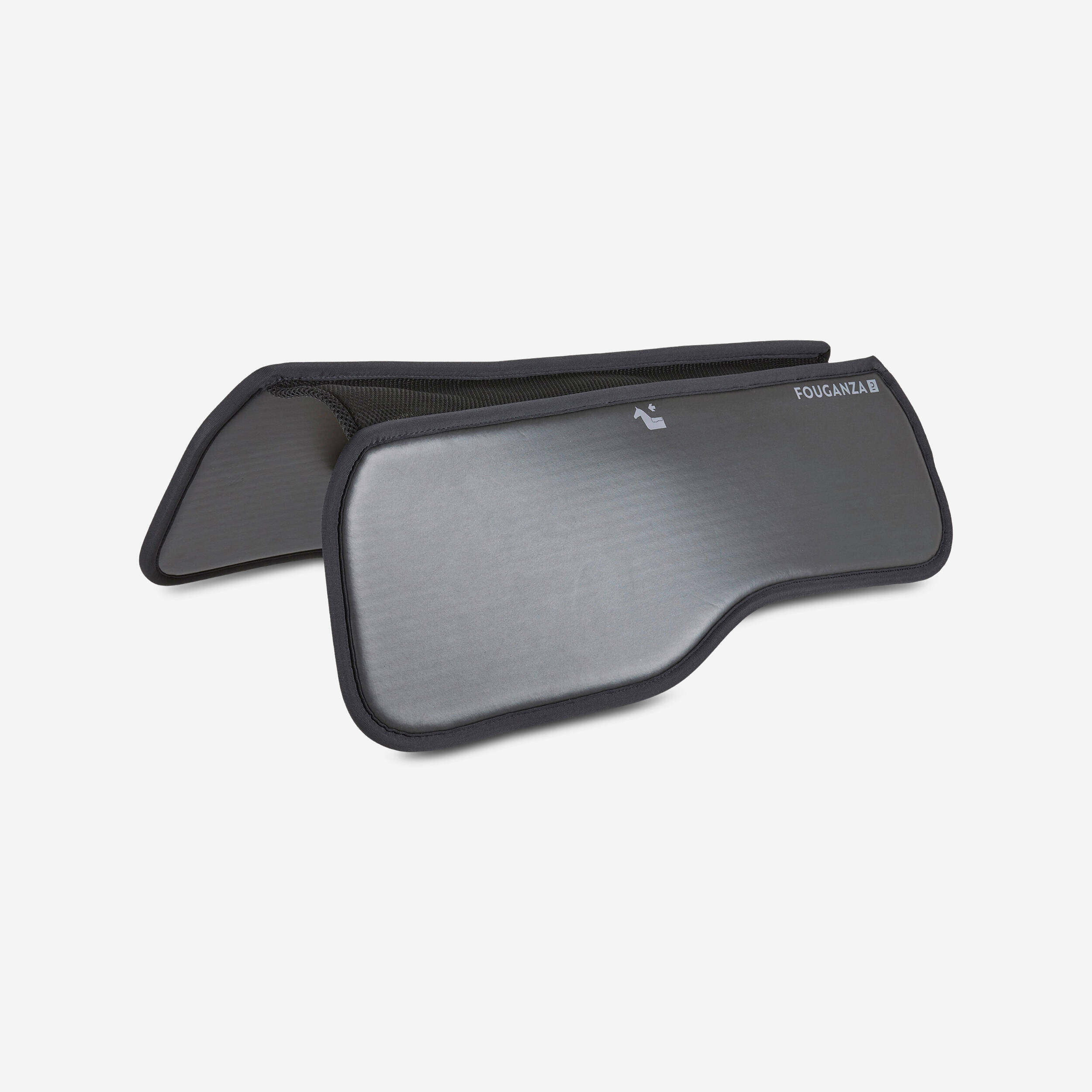 Horse/Pony Riding Foam Saddle Pad 100 - Black -  1