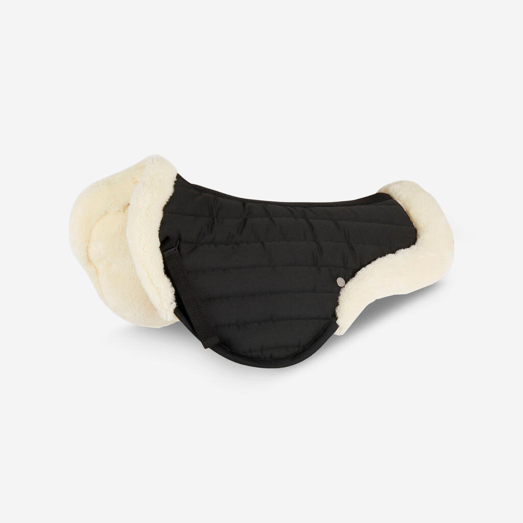 Synthetic Sheepskin Saddle Pad 900 - Black