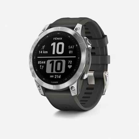 GPS išmanusis laikrodis „Garmin Fenix 7“, sidabro, pilka