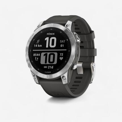 GPS-Uhr Smartwatch Garmin - Fenix 7 silber/grau