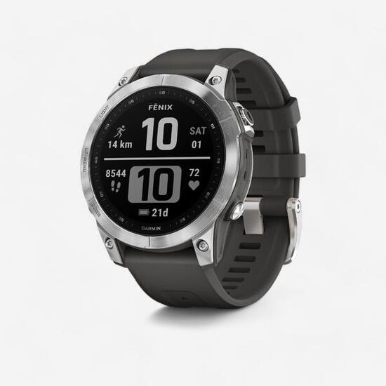 GPS-Uhr Smartwatch Garmin - Fenix 7 silber/grau