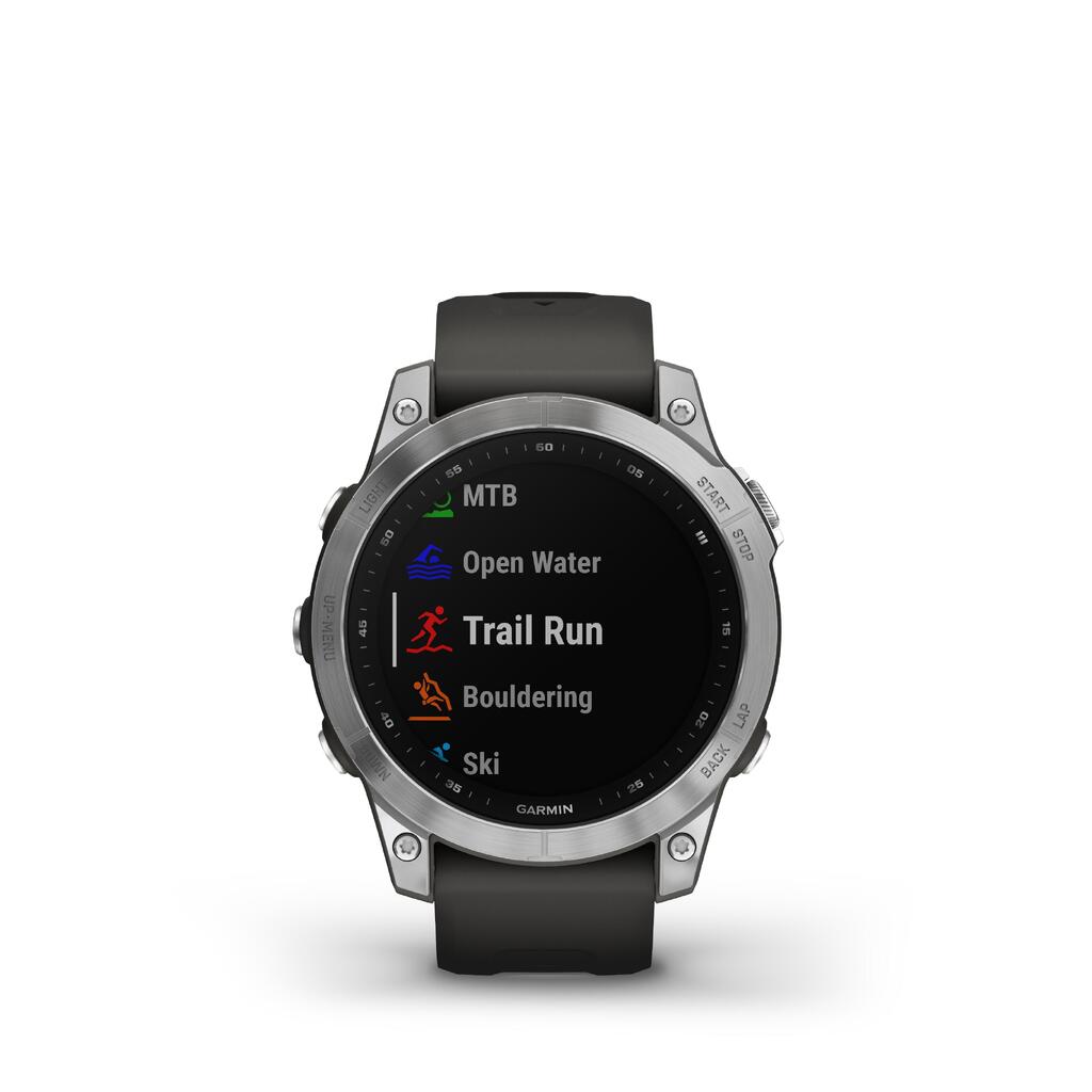 GPS-Uhr Smartwatch Garmin Fenix 7 silber/grau