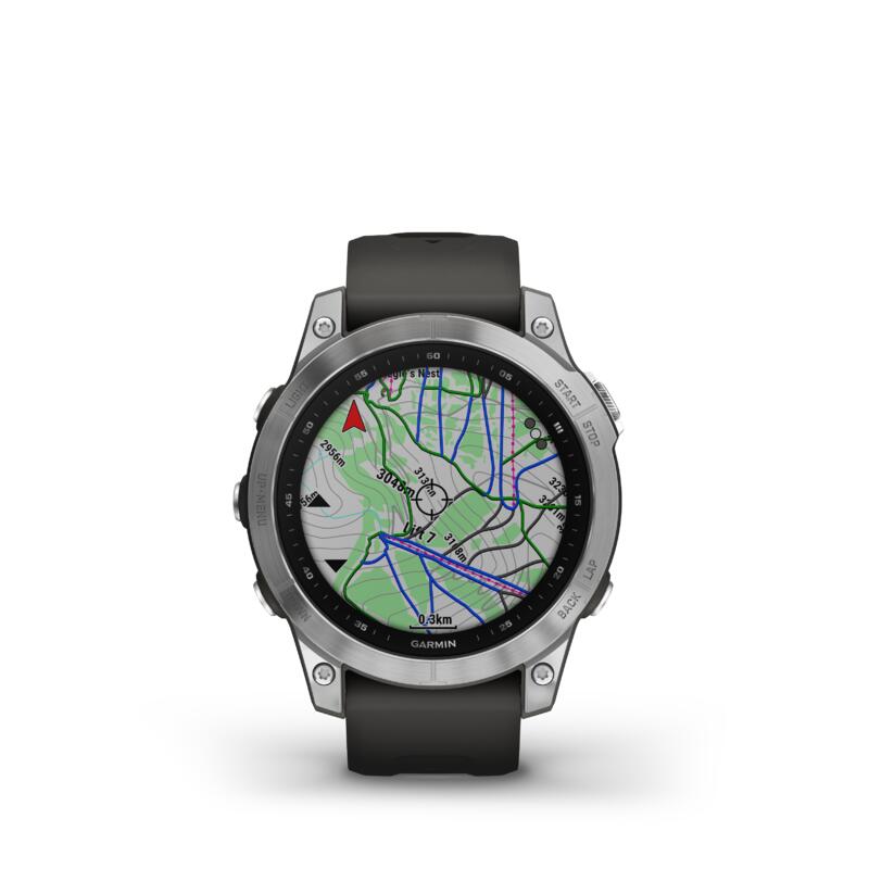 Garmin Fénix 7 Reloj GPS con mapas y pulsómetro muñeca gris
