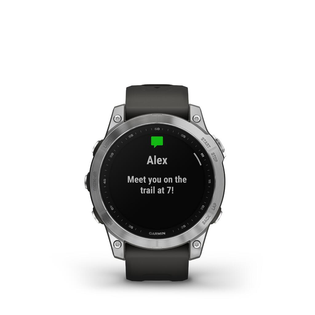 GPS-Uhr Smartwatch Garmin Fenix 7 silber/grau