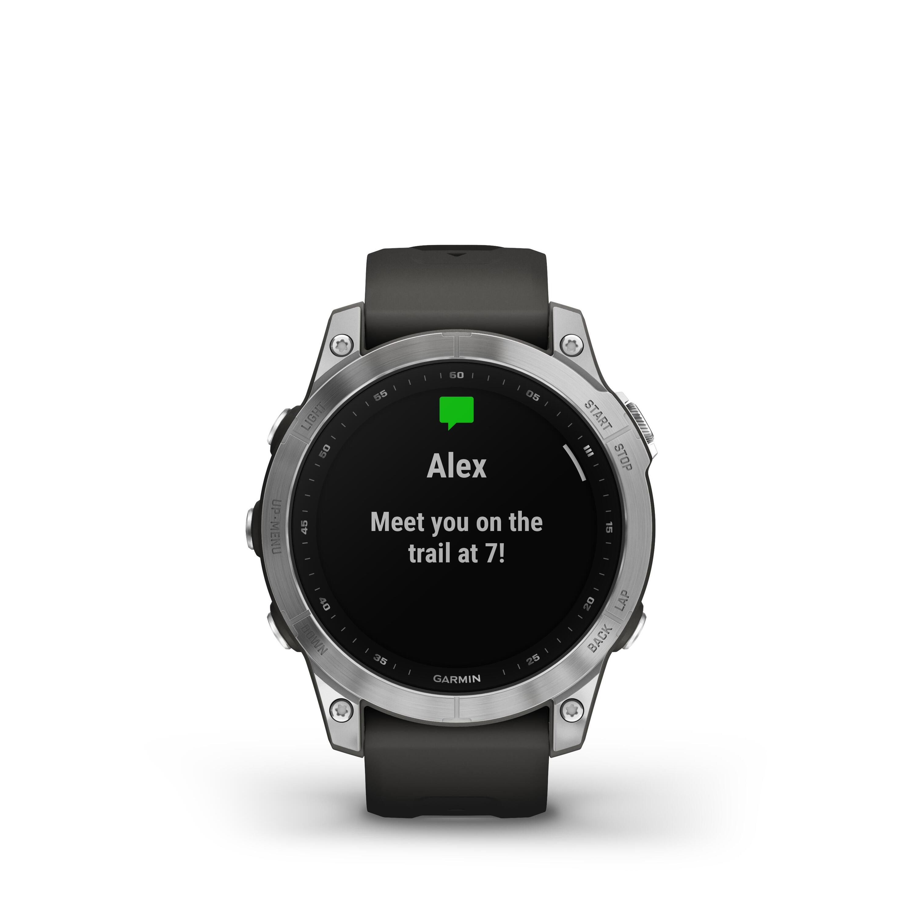 GPS-Uhr Smartwatch Garmin Fenix 7 silber/grau 8/14