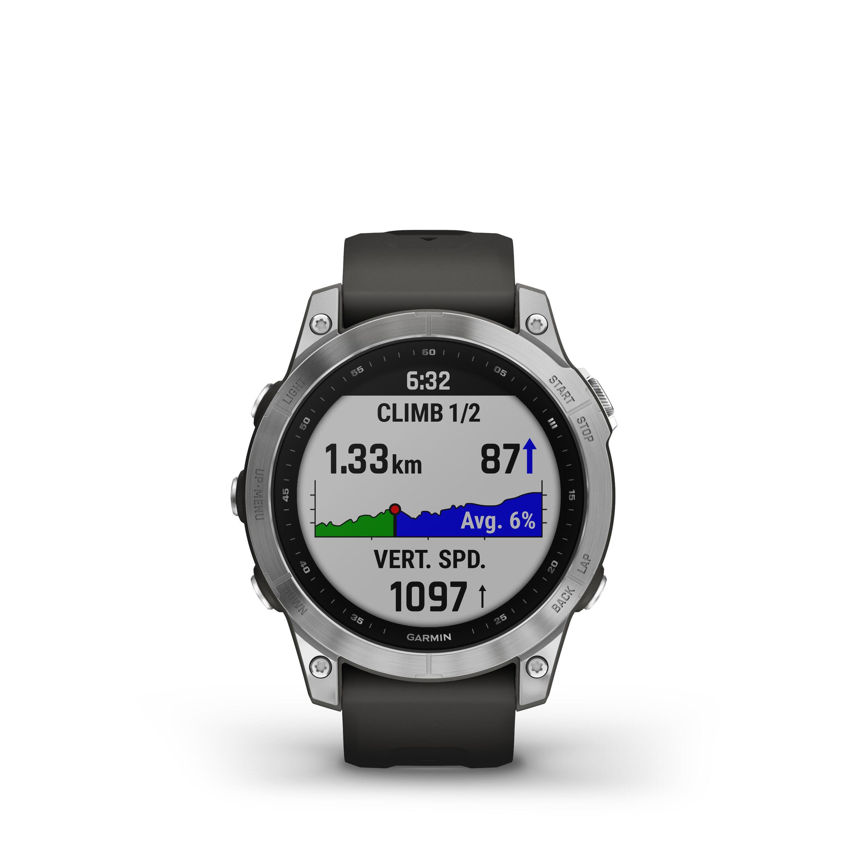 GPS-Uhr Smartwatch Garmin Fenix 7 silber/grau 7/14