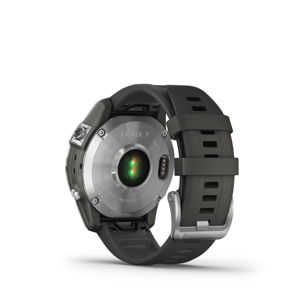 GPS-Uhr Smartwatch Garmin Fenix 7 silber/grau